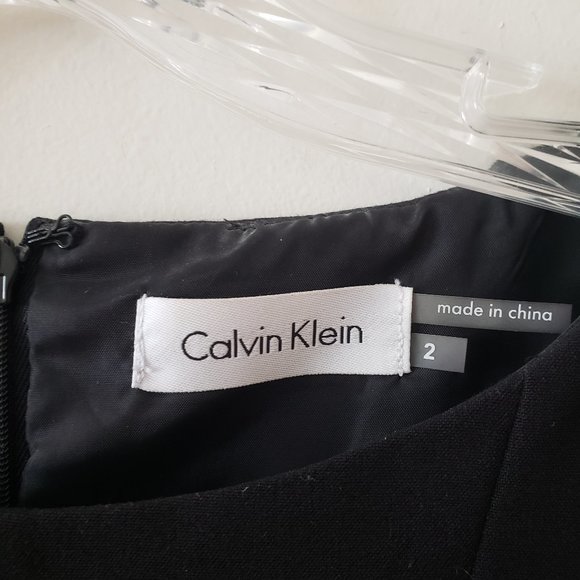 Calvin Klein BW Drop Waist Flare Dress 2 - Picture 5 of 6